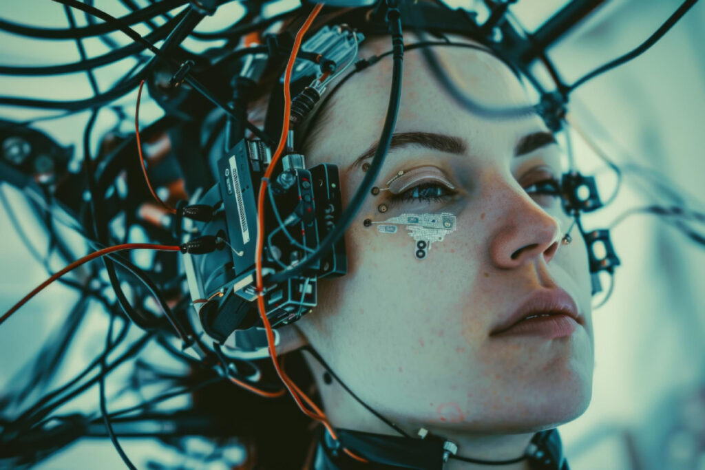 10 IA mujer cerebro cables